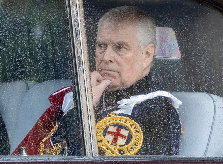 Ex-Prince Andrew at King Charles III's coronation