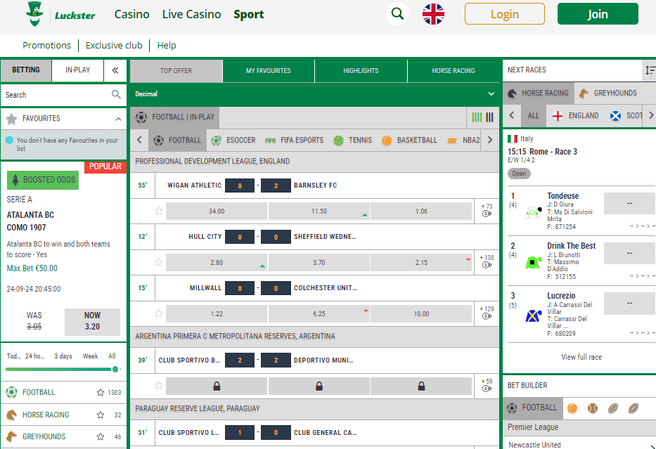 luckster sportsbook casino