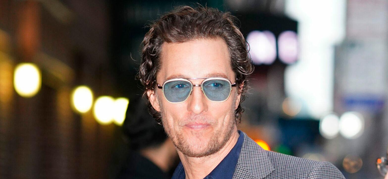 Matthew McConaughey at Stephen Colbert Show in New York