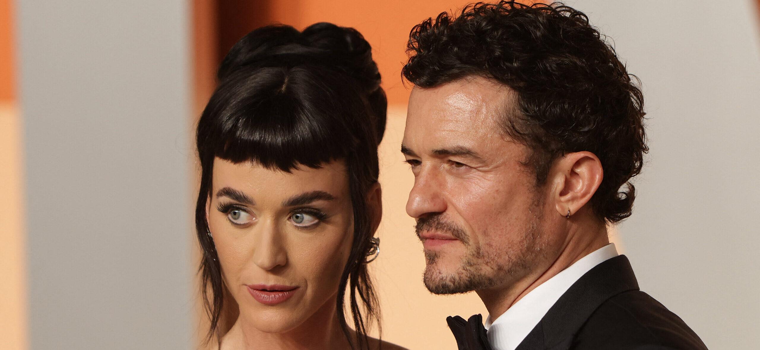 Katy Perry and Orlando Bloom at 2025 Vanity Fair Oscar Party