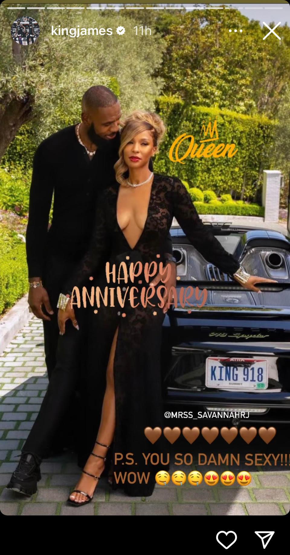 Lebron and Savannah James