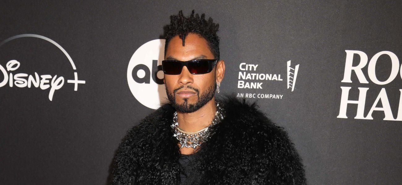 Singer Miguel on the red carpet