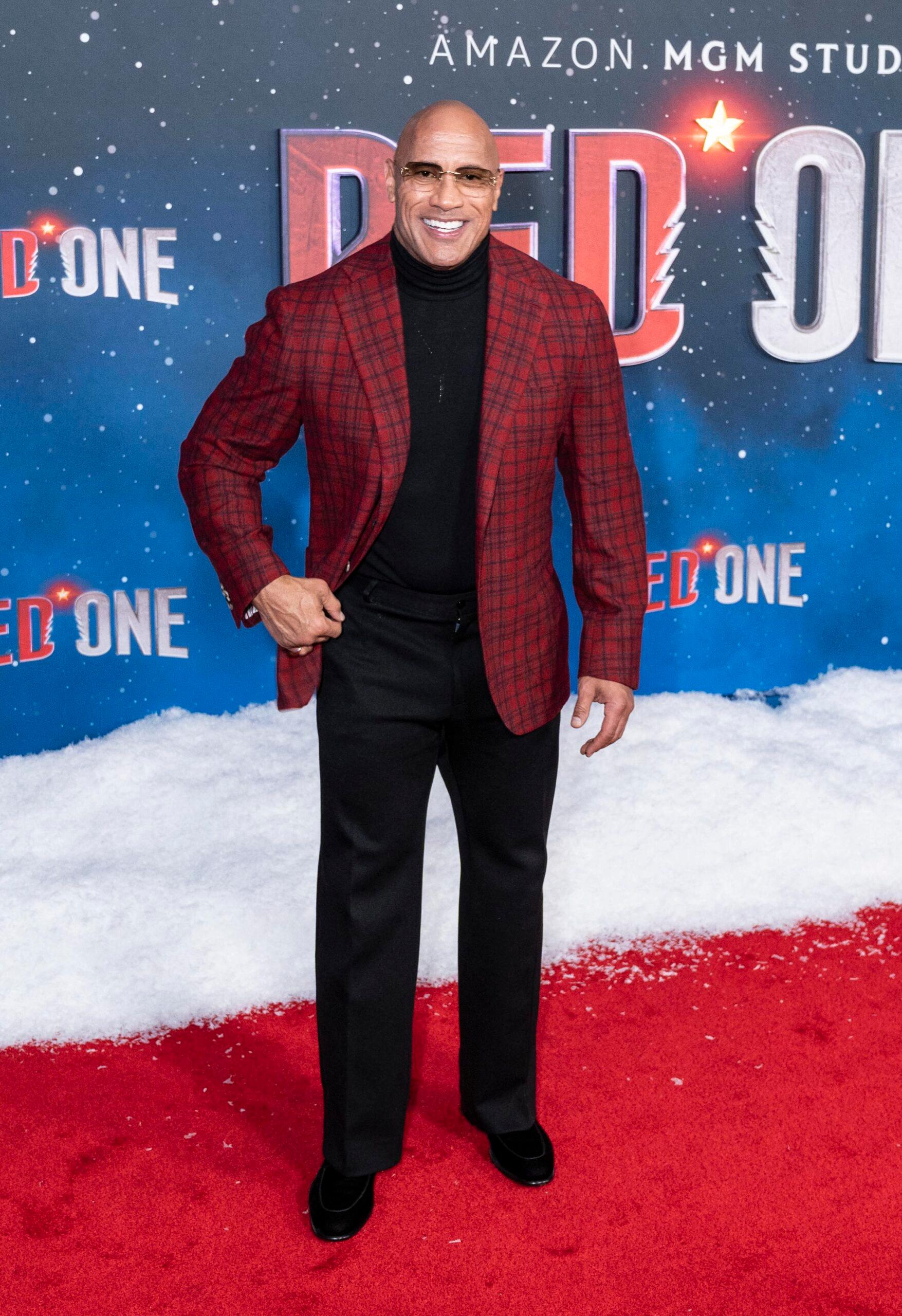 Dwayne Johnson at US premiere of Amazon 'Red One'
