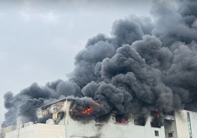 福興工業區紡織大廠火警竄驚悚黑煙　環保局緊急監測空氣品質