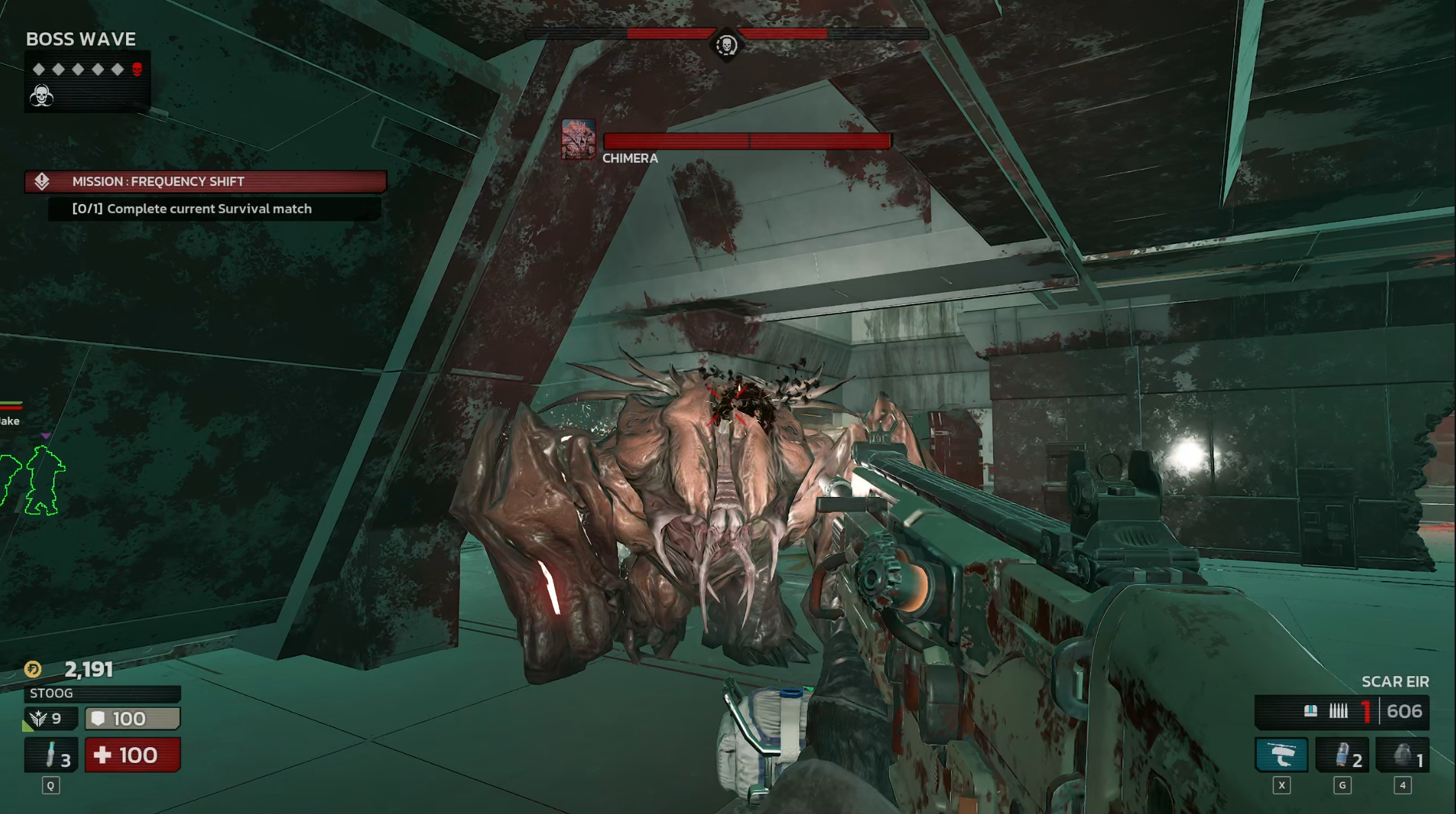 A chimera running straight for me