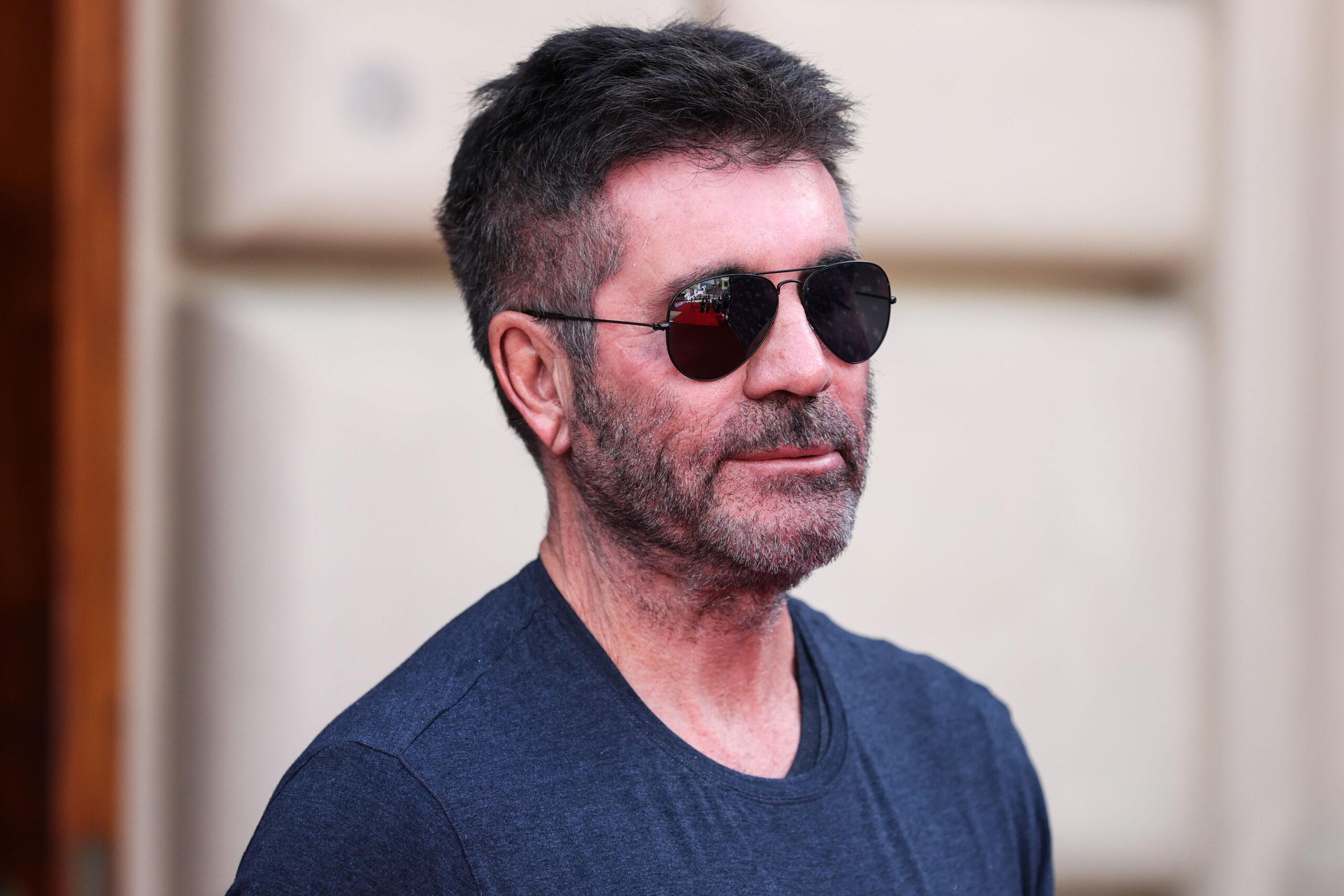 English TV personality Simon Cowell arrives at NBC's 'America's Got Talent' Season 17 Kick-Off Red Carpet held at the Pasadena Civic Auditorium on April 20, 2022 in Pasadena, Los Angeles, California, United States.