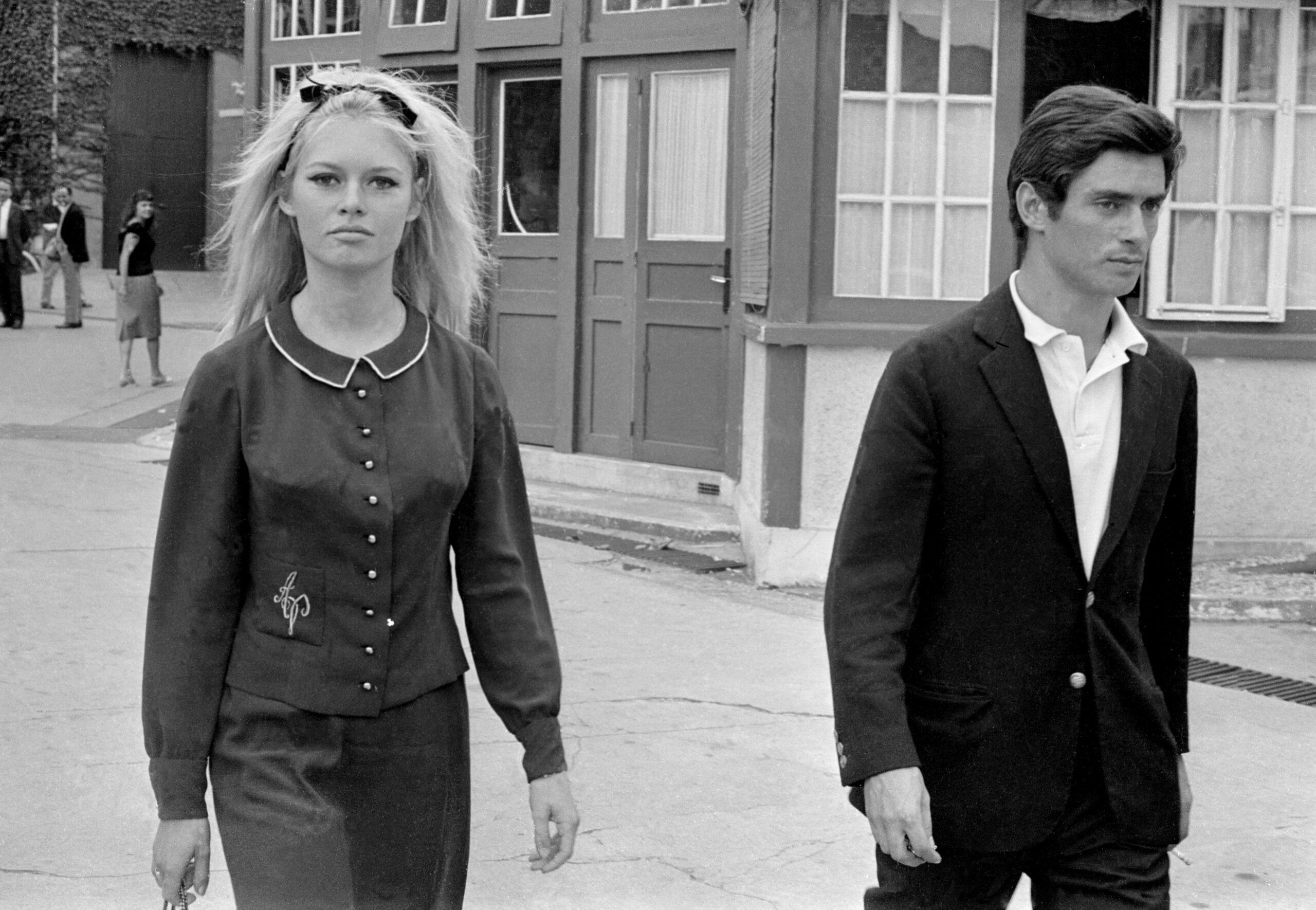 Legendary french actress Brigitte Bardot and a man