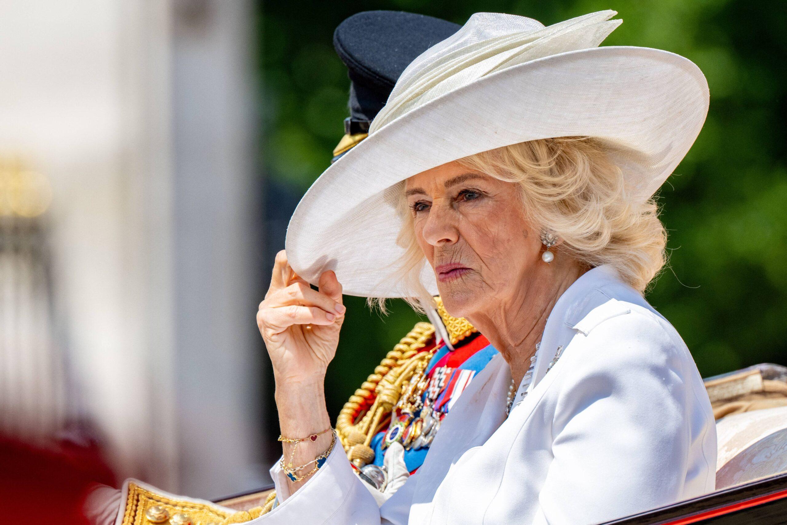 Queen Camilla at Trooping The Colour, London, UK - 14 Jun 2025