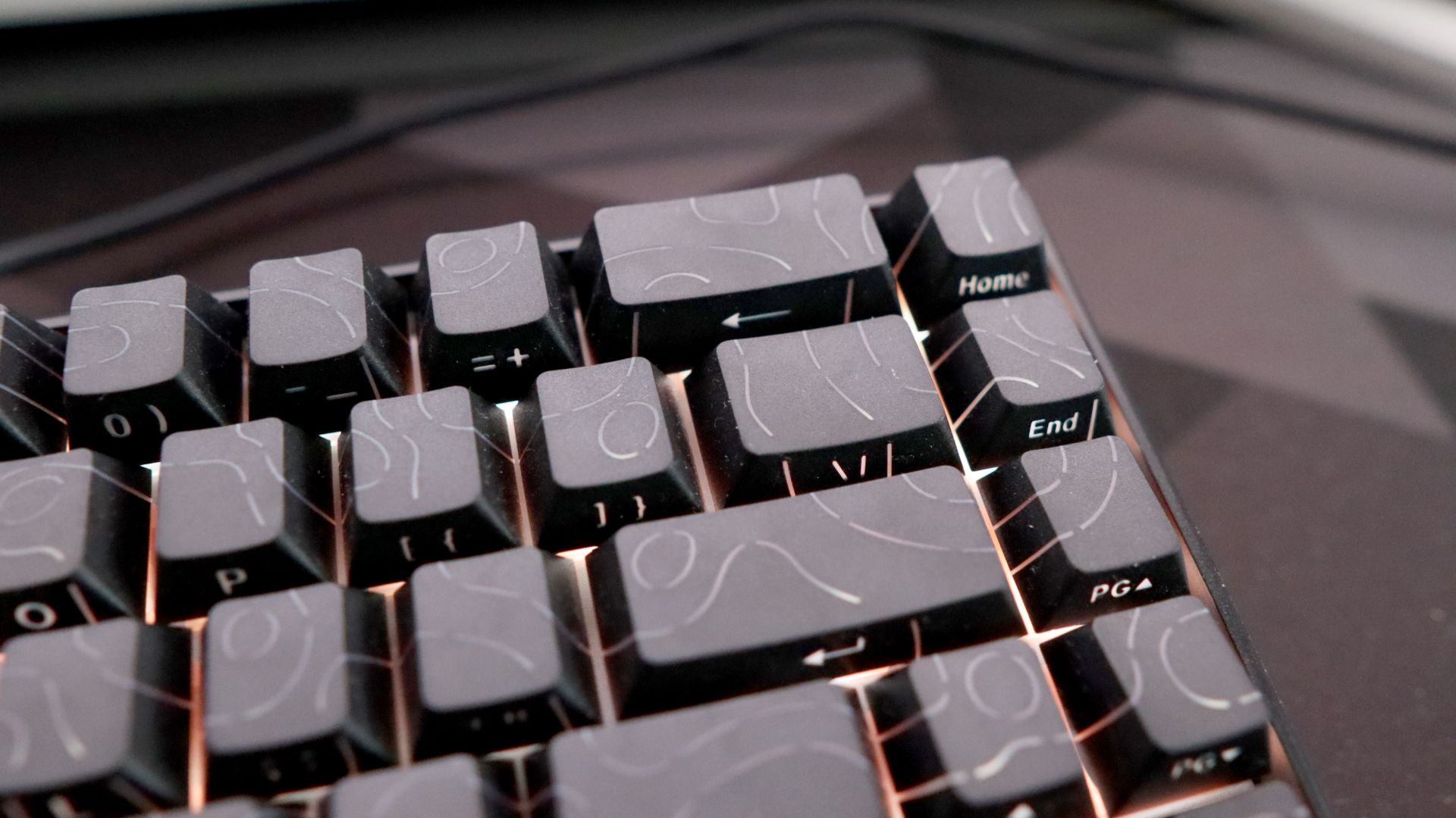GAMAKAY x NaughShark NS68 gaming keyboard on a desk.