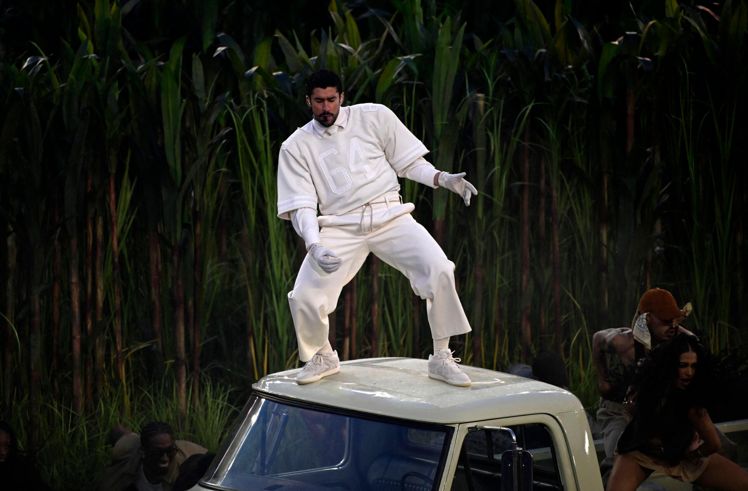 Bad Bunny Super Bowl halftime show. 