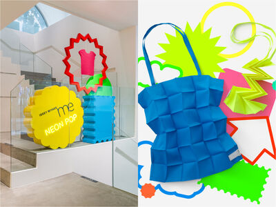me ISSEY MIYAKE霓虹快閃店在台中！「便利貼神包」秒收納、巨型扭蛋機太Q