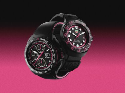 TAG Heuer黑粉F1錶高調吸睛　呼應卡達站璀璨夜賽