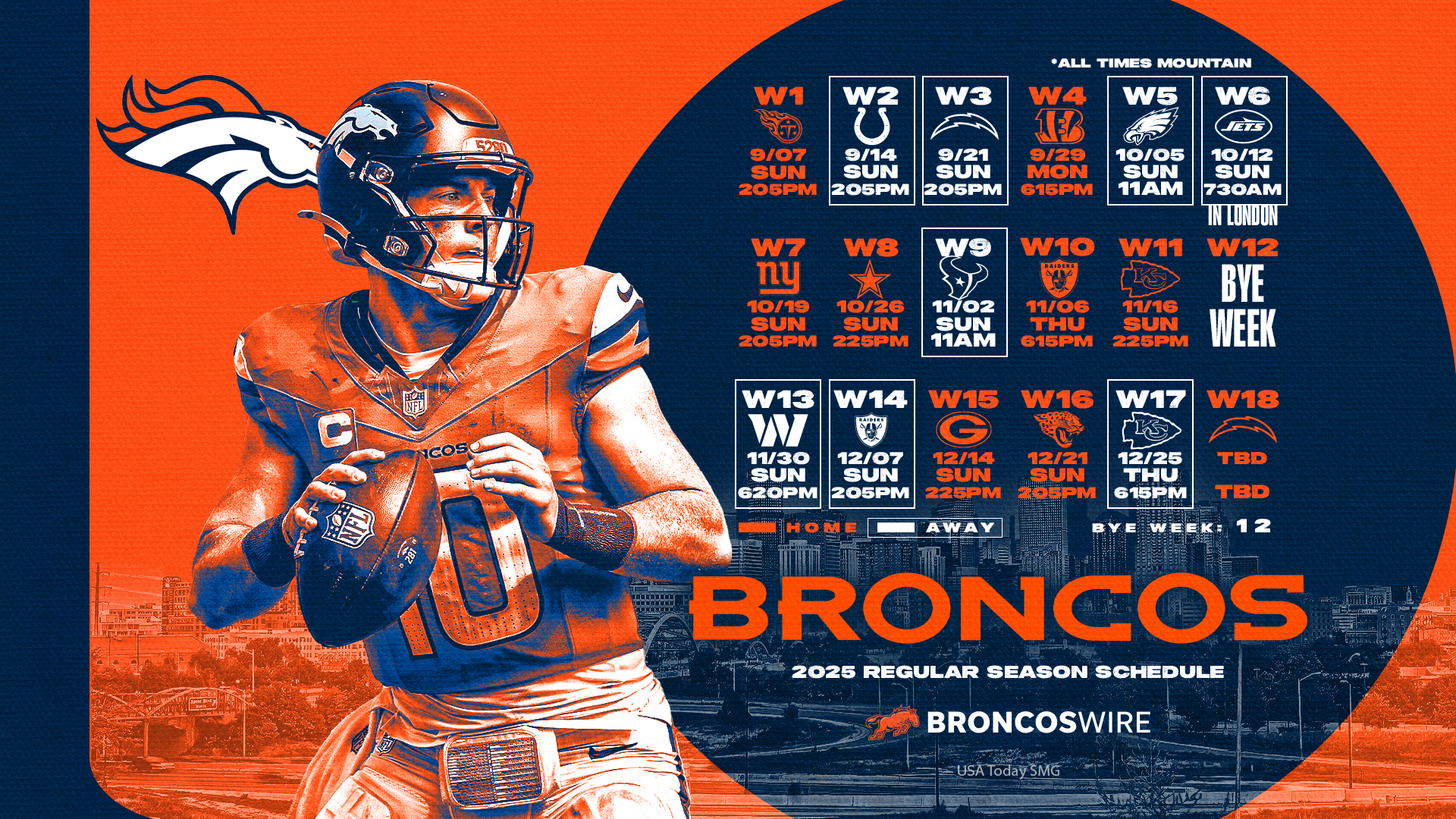 Denver Broncos 2025 schedule