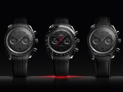 歐米茄月之暗面錶全面進化　紅指針、灰陶瓷款超夯