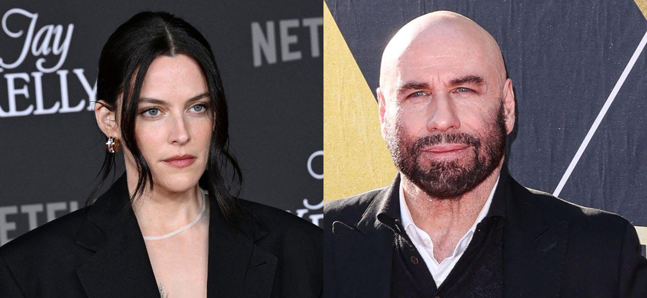 Riley Keough, John Travolta photo collage