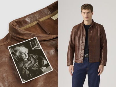 愛因斯坦的皮夾克重現！Levi&rsquo;s復刻天才同款Menlo Cossack 　設計細節一次看