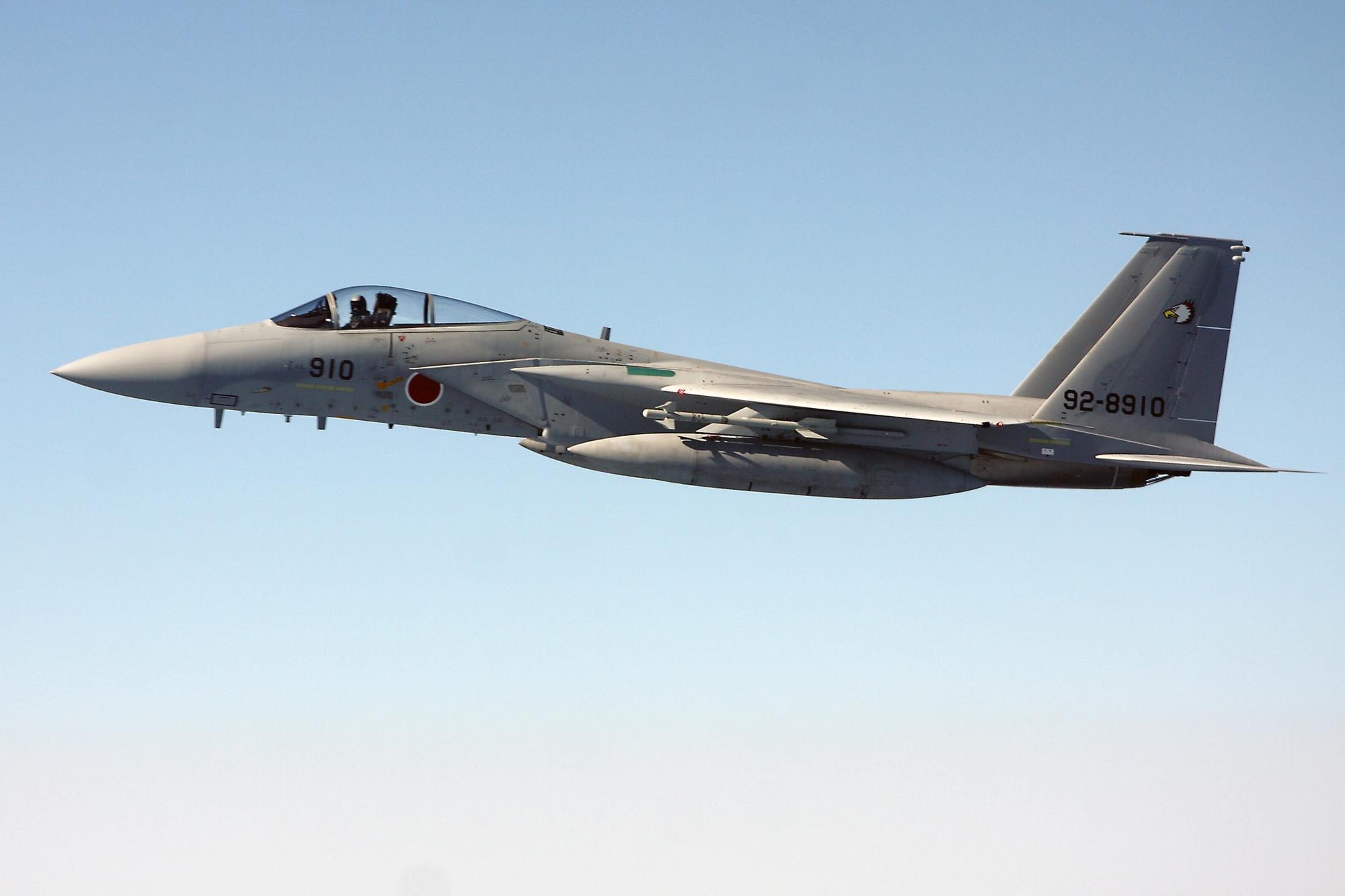 日本F-15战斗机。新华社发（孔飞摄）