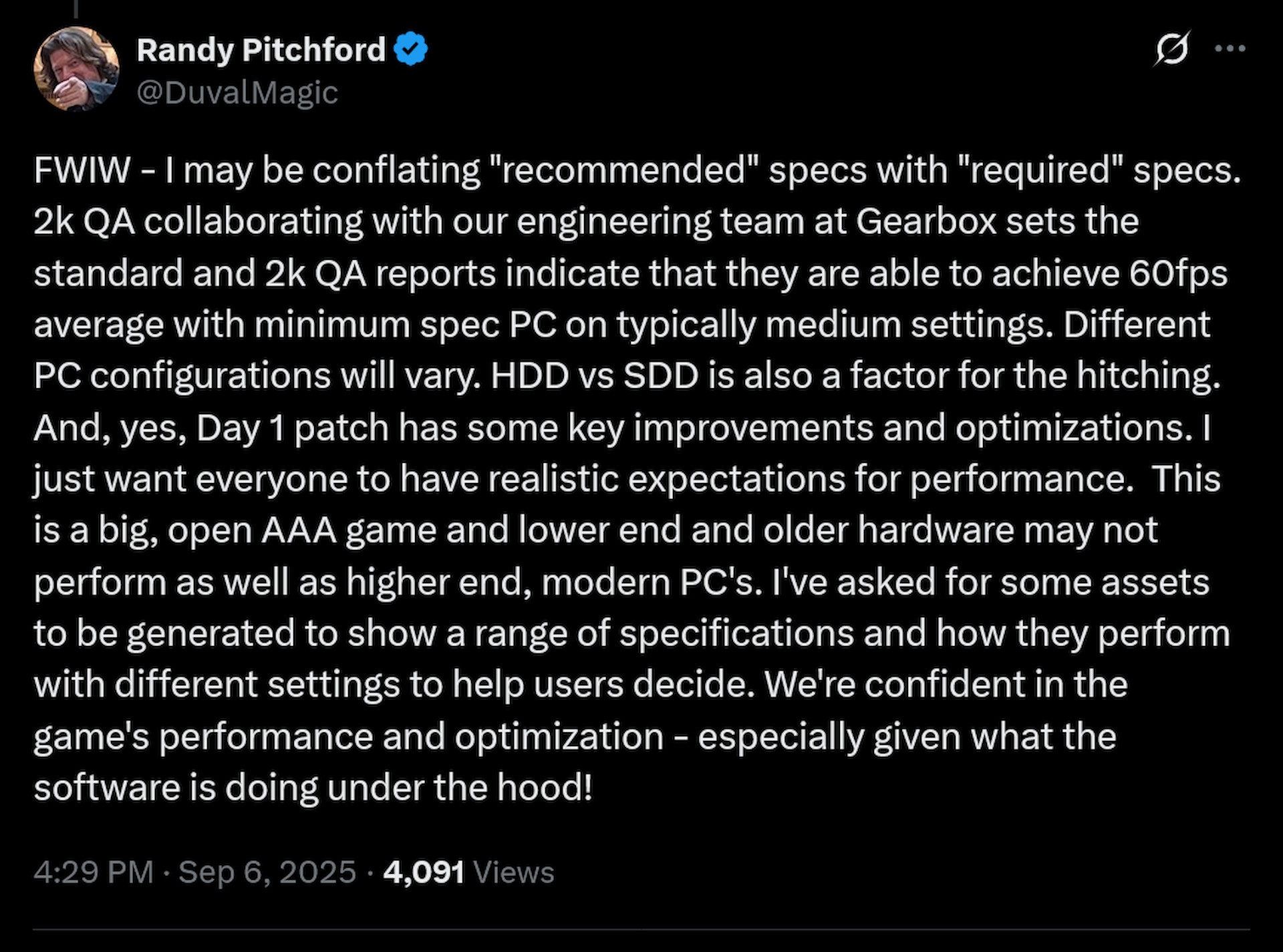 FWIW - I may be conflating 