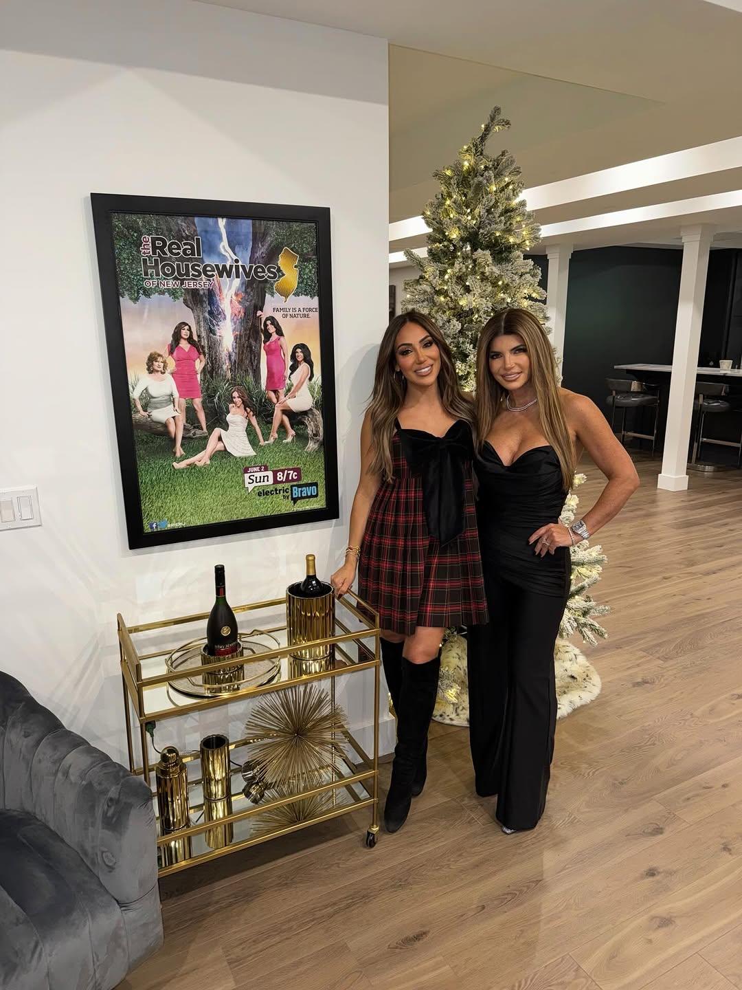 Teresa Giudice and Melissa Gorga posing together. 