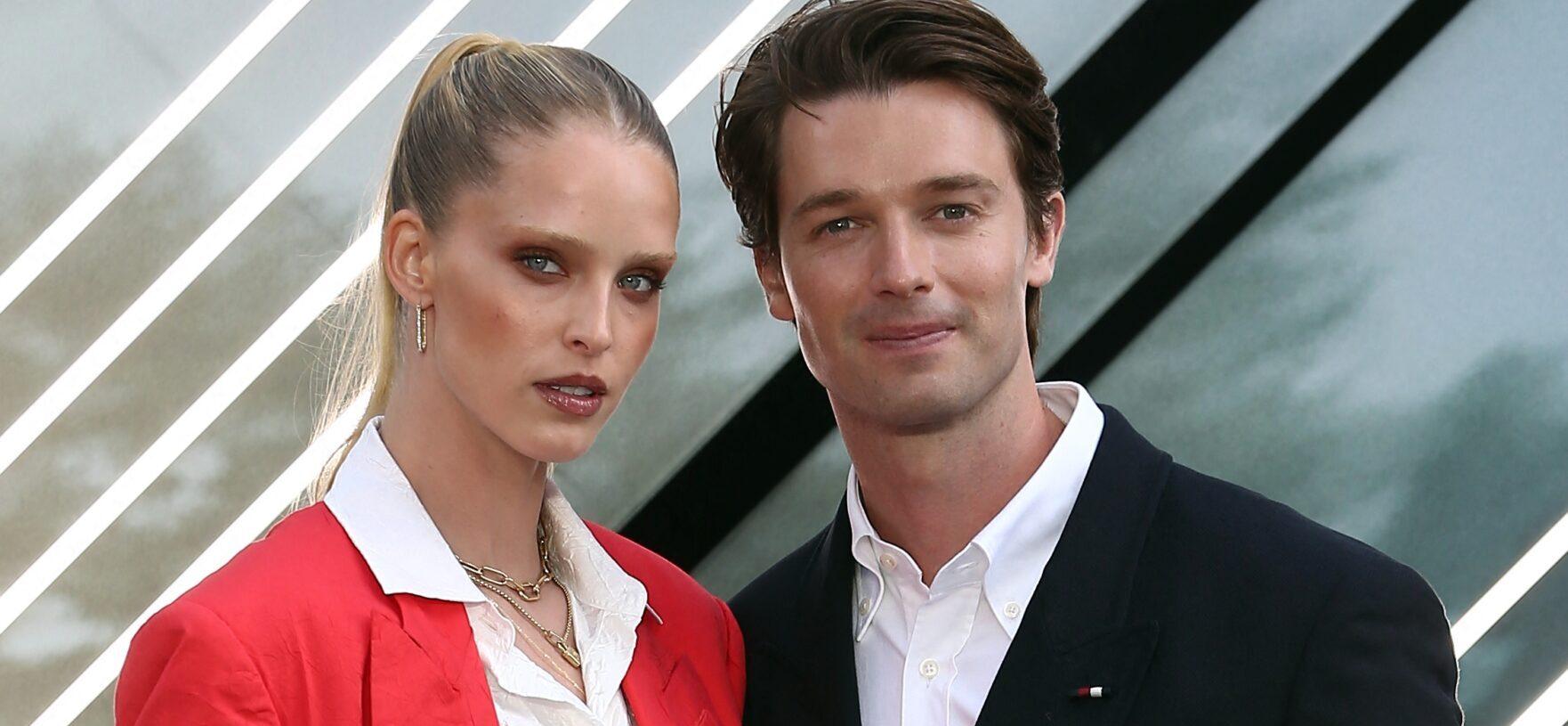 Patrick Schwarzenegger and Abby Champion at The European premiere of F1 the Movie