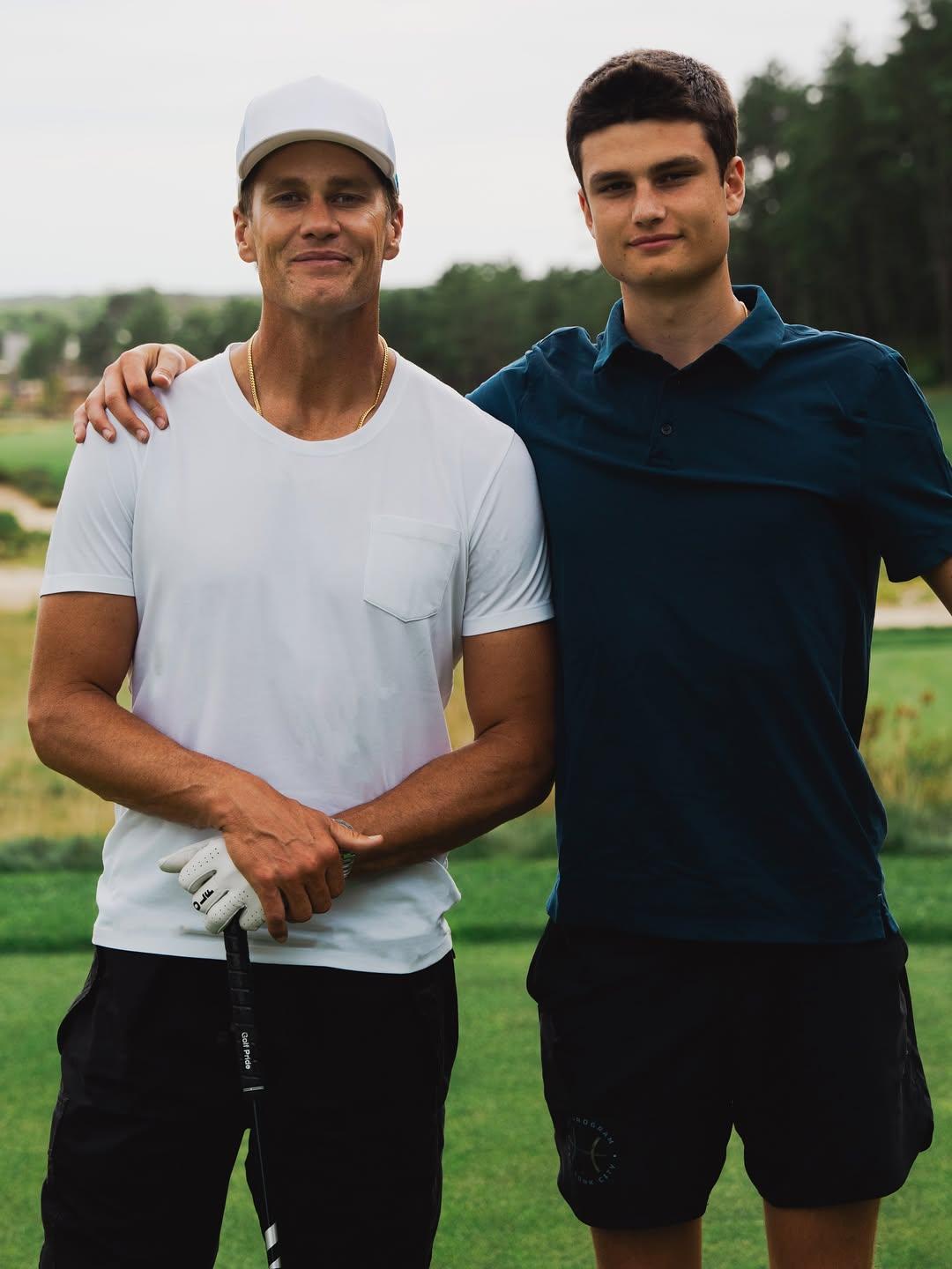 Tom Brady and his son, Jack Moynahan