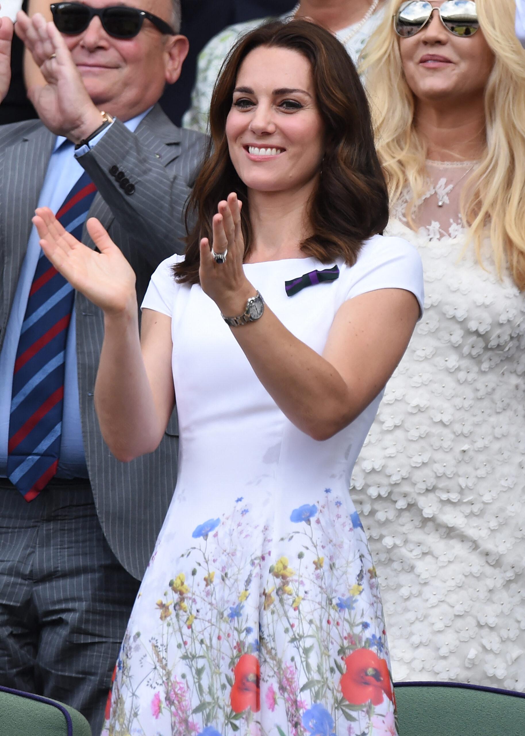 Kate Middleton watch the Wimbledon Men's Final