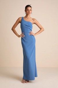 one-shoulder maxi dress
