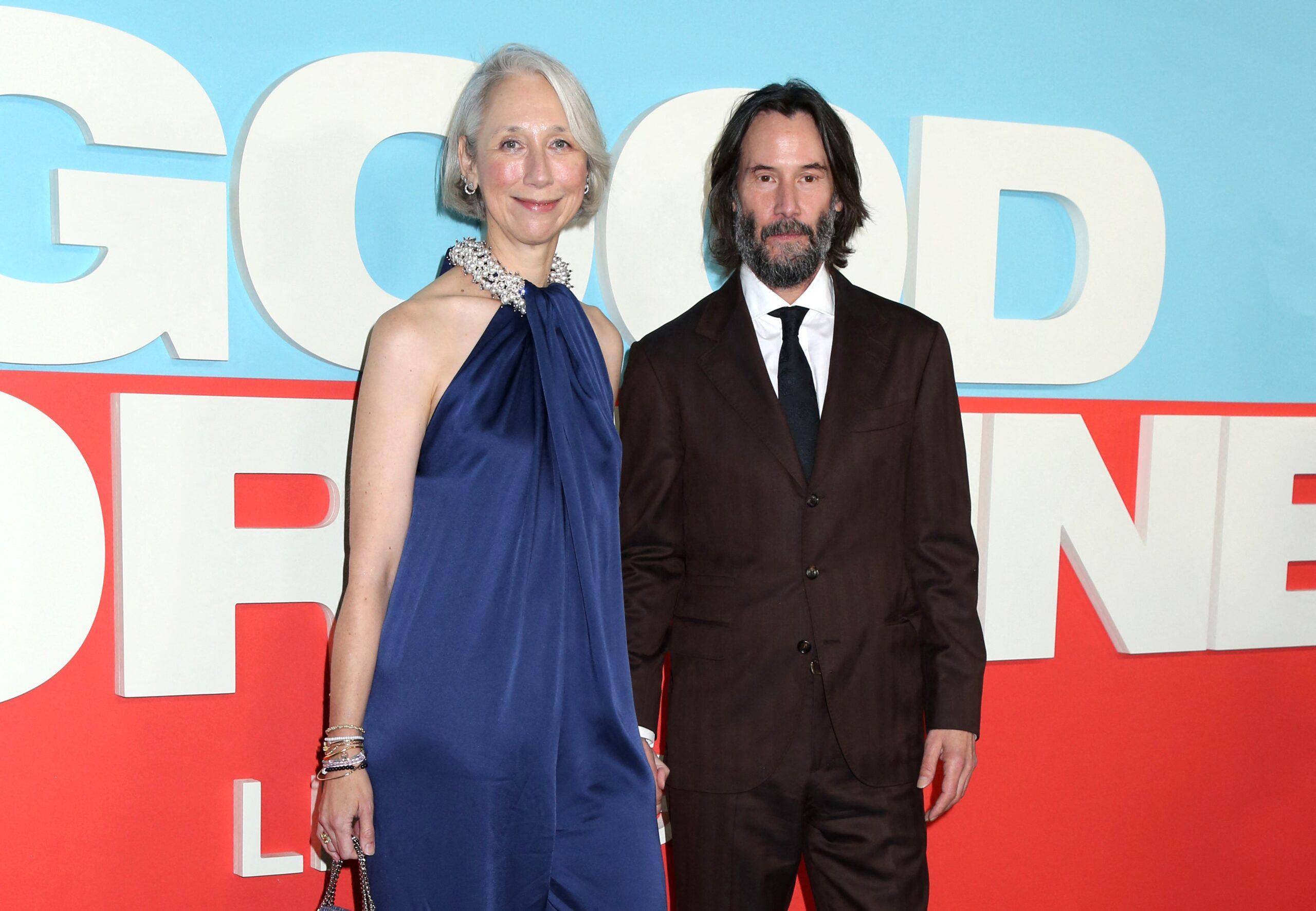 Alexandra Grant and Keanu Reeves attend Lionsgate's 'Good Fortune' New York Screening