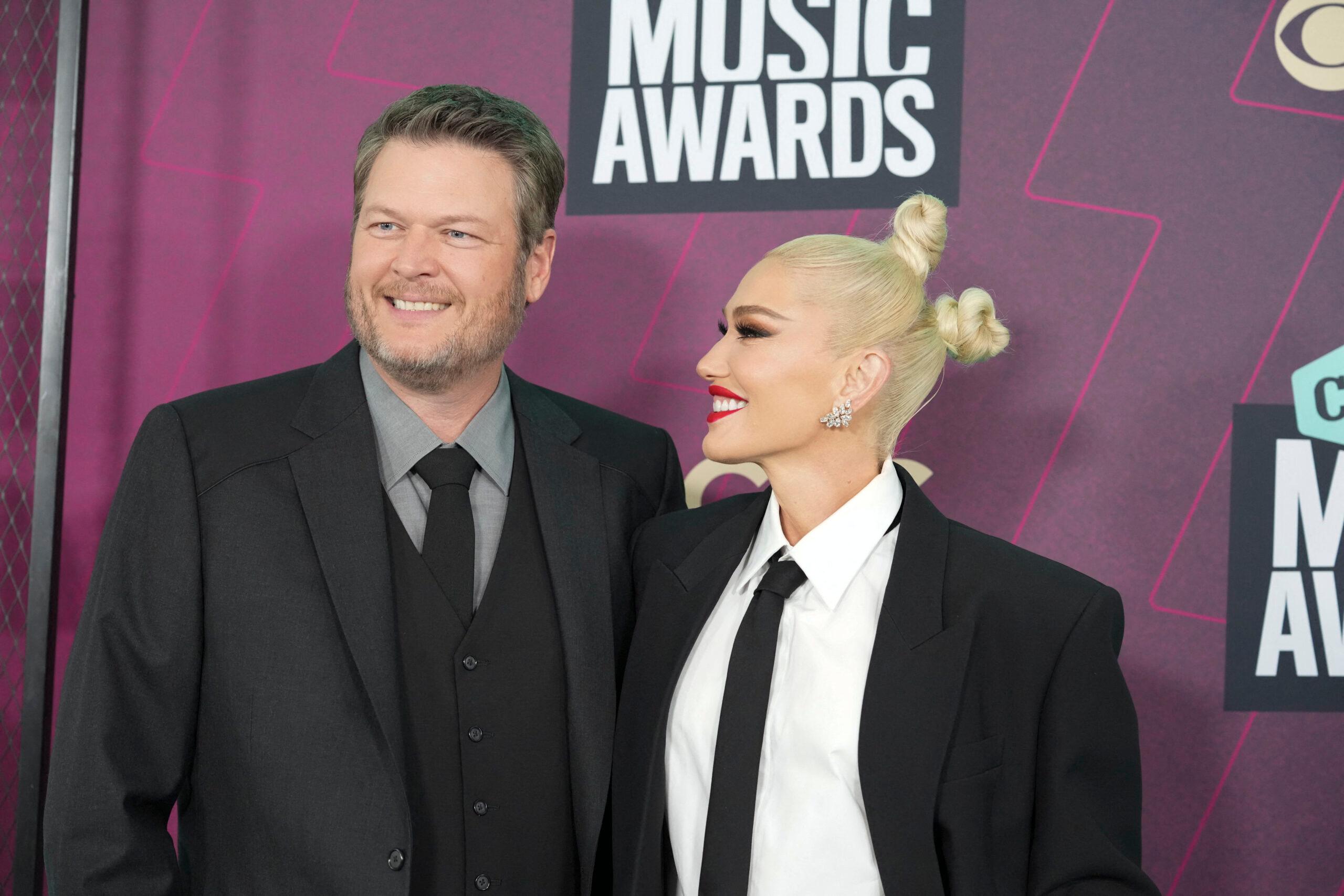 Blake Shelton and Gwen Stefani at CMT Awards 2023
