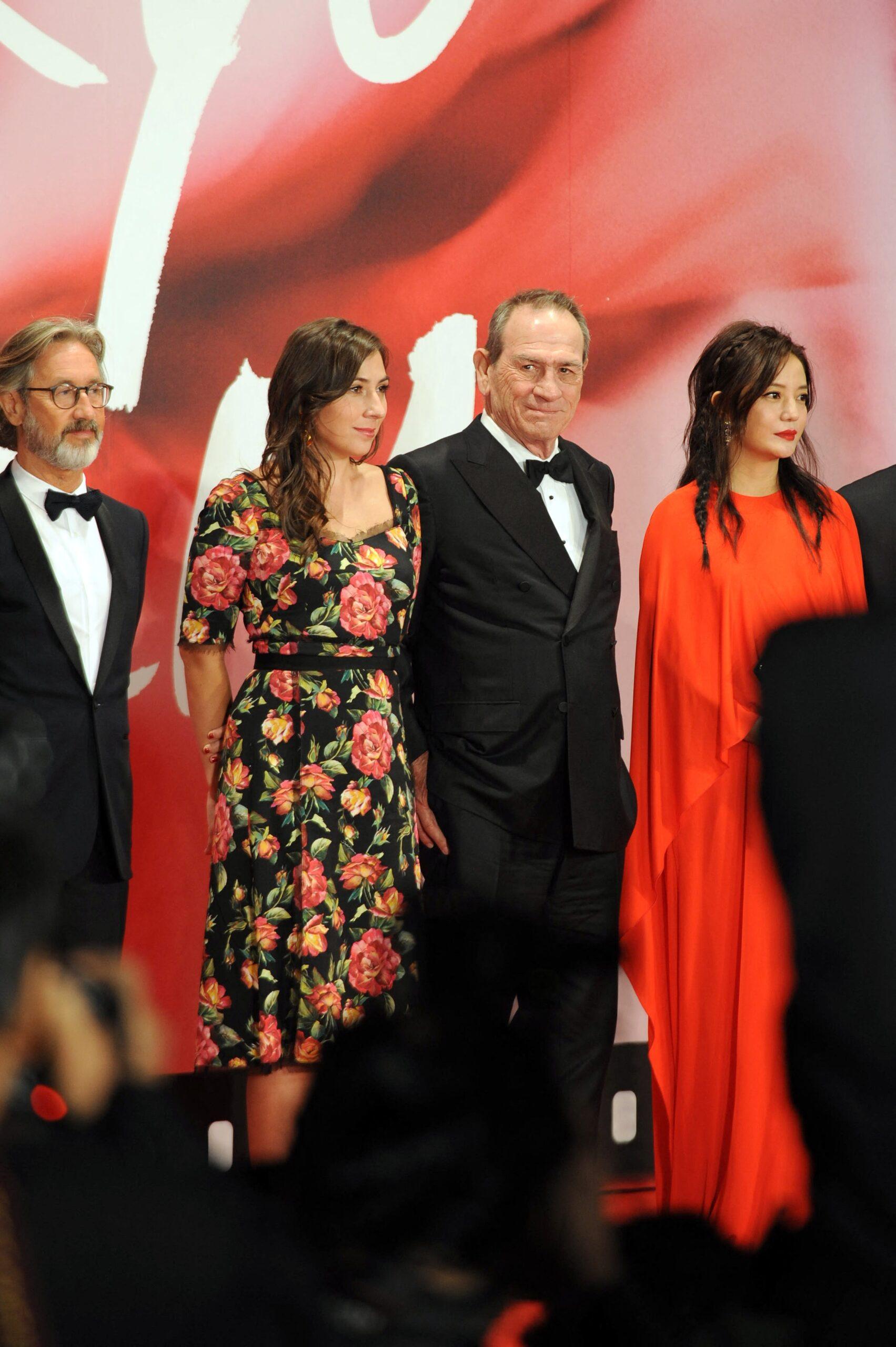 Tommy Lee Jones and his daughter