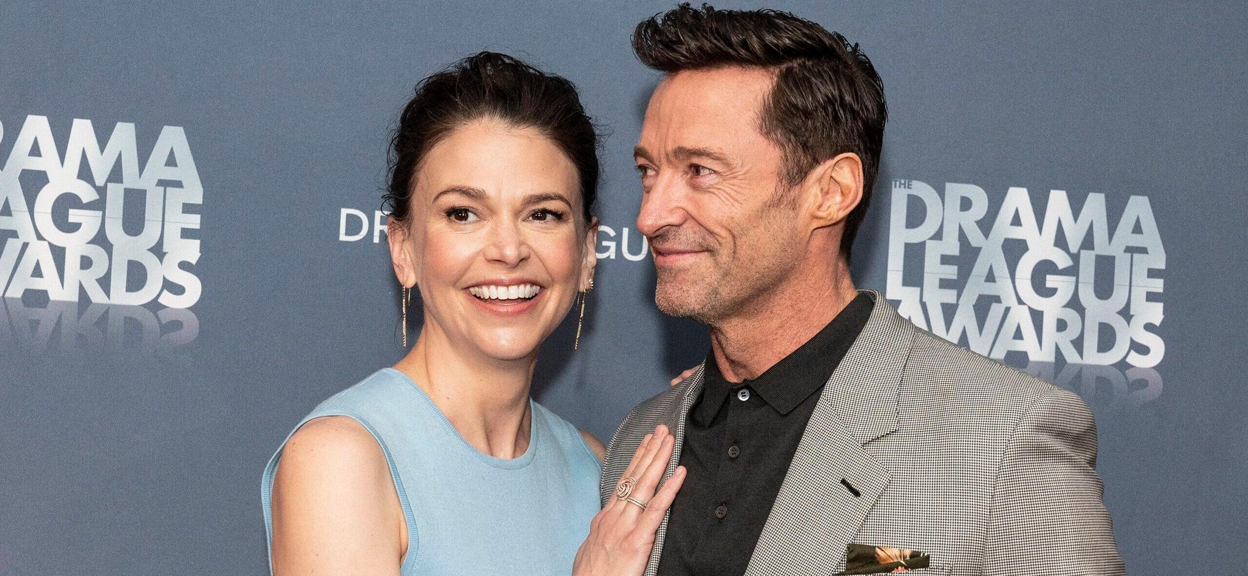 Hugh Jackman and Sutton Foster at The 88th Annual Drama League Awards