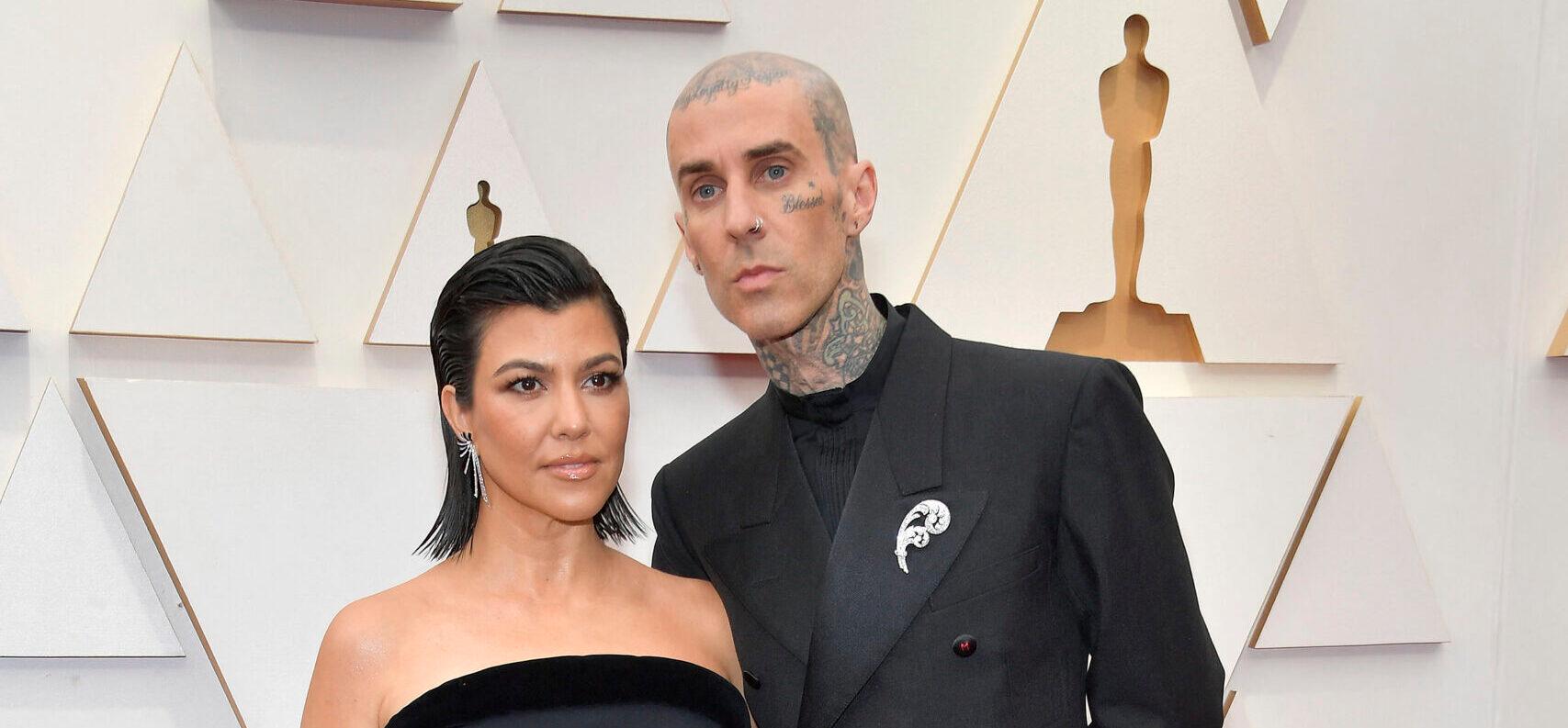 Kourtney Kardashian & Travis Barker at the 94th Annual Academy Awards