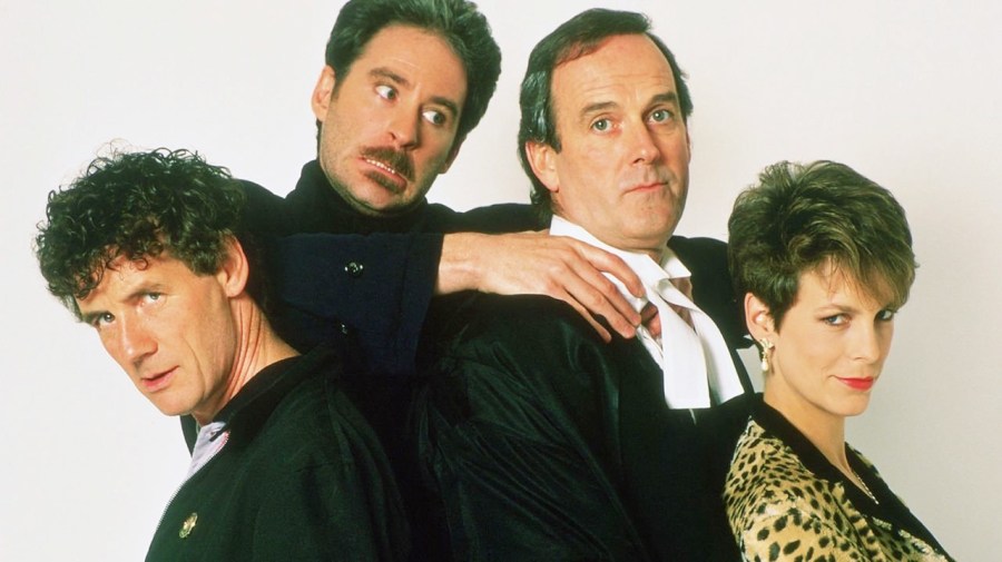 Jamie Lee Curtis and the cast of A Fish Called Wanda