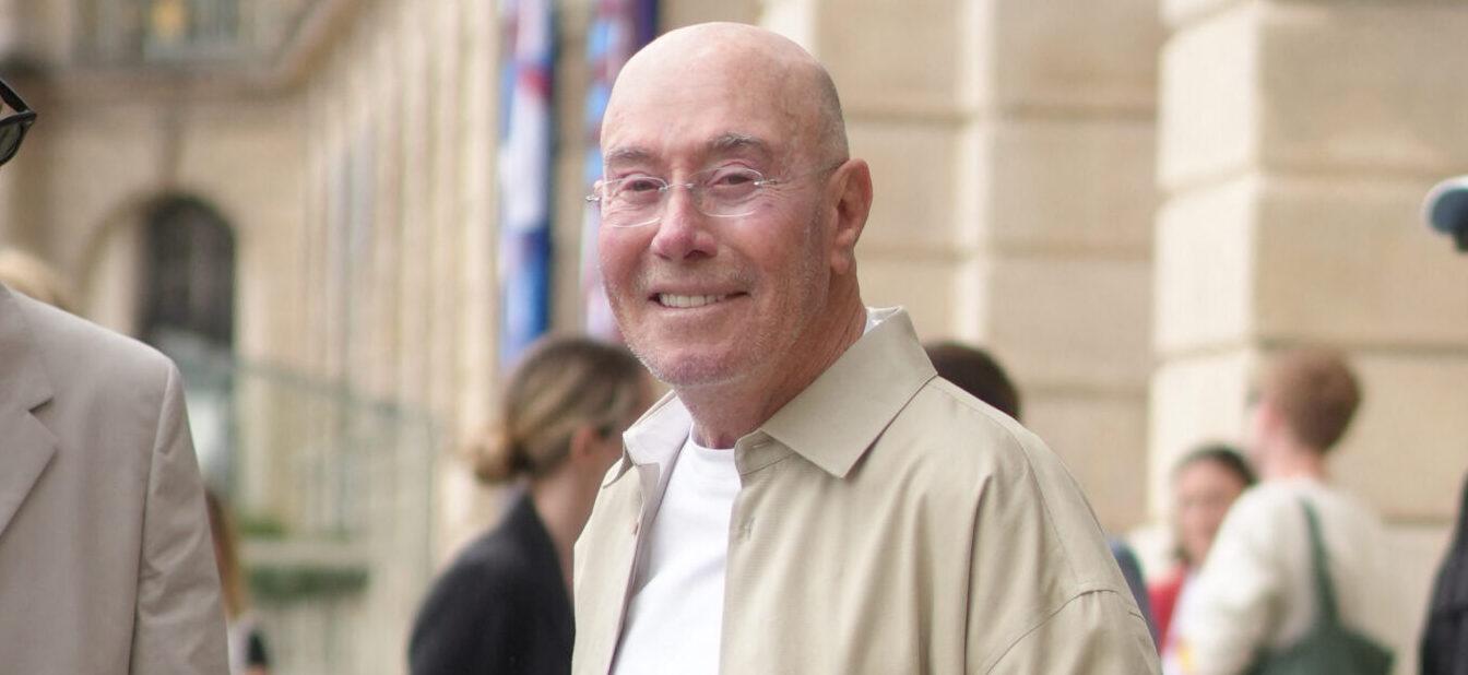 Billionaire David Geffen on way To Loewe Fashion Show In Paris