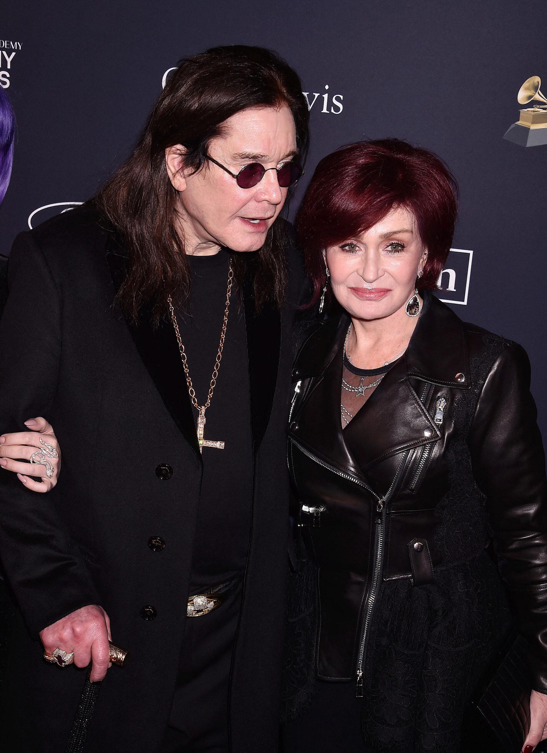 Ozzy Osbourne and Sharon Osbourne at the Pre-Grammy Gala and Grammy Salute to Industry Icons Honoring Sean "Diddy" Combs