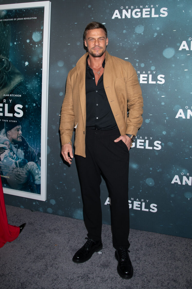 Alan Ritchson at the NY Premiere of "Ordinary Angels"