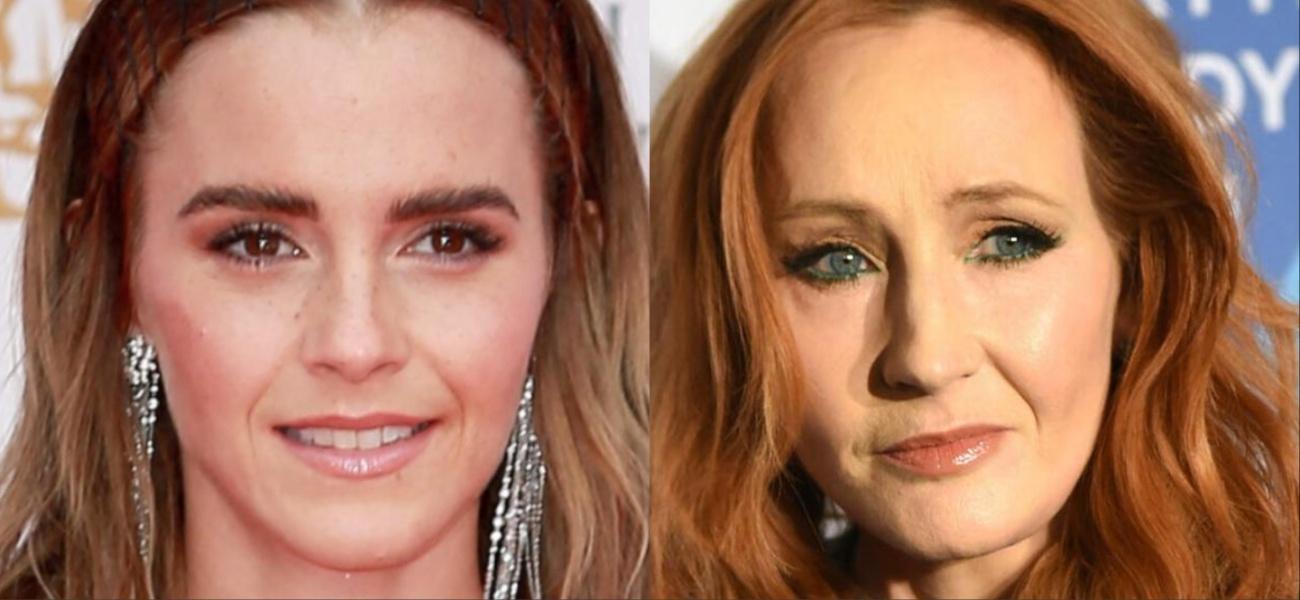Emma Watson and J-K-Rowling collage