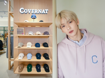 和TXT秀彬穿情侶裝！韓牌COVERNAT太好逛　台灣限定珍奶、鳳梨T恤必收