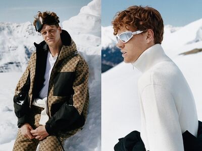 Gucci跨足雪地時尚！網壇巨星Jannik Sinner示範奢華機能服　連安全帽都有