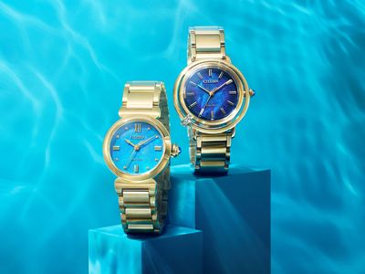 CITIZEN海洋色女錶點綴鑽石泡泡　光動能設計喚起保育心