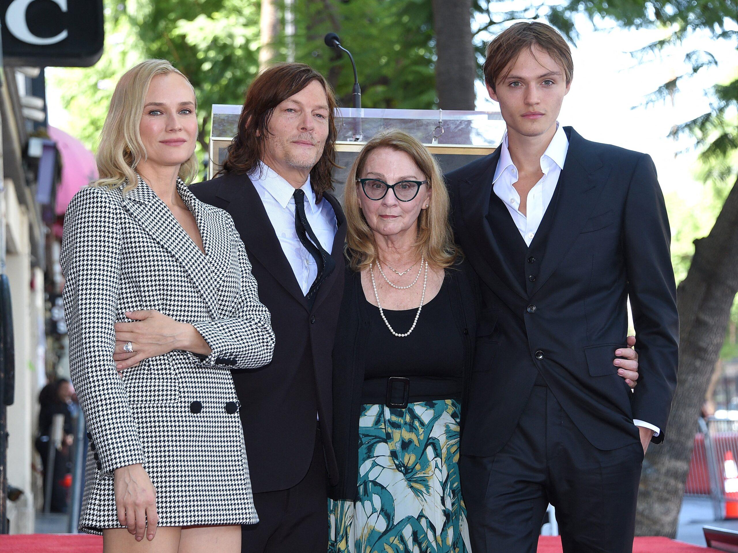 Norman Reedus and Mingus Reedus at the actor's Hollywood Walk of Fame Ceremony