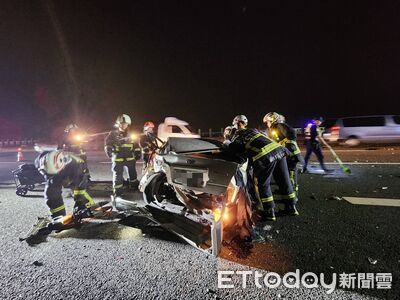 快訊／國3烏日段死亡車禍！故障車停輔助道遭追撞...1人慘死