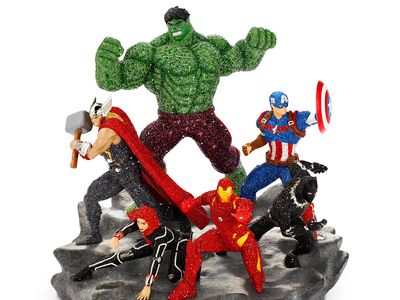 漫威英雄擺件要價140萬　鑲逾7萬顆施華洛世奇水晶閃爆