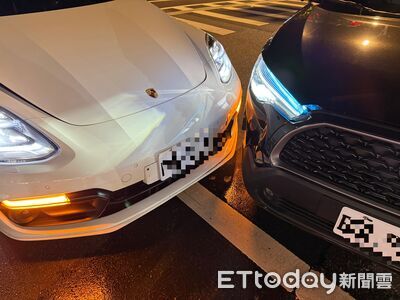 北市信義區休旅車搶迴轉　撞上對向帕拉梅拉！荷包恐大失血