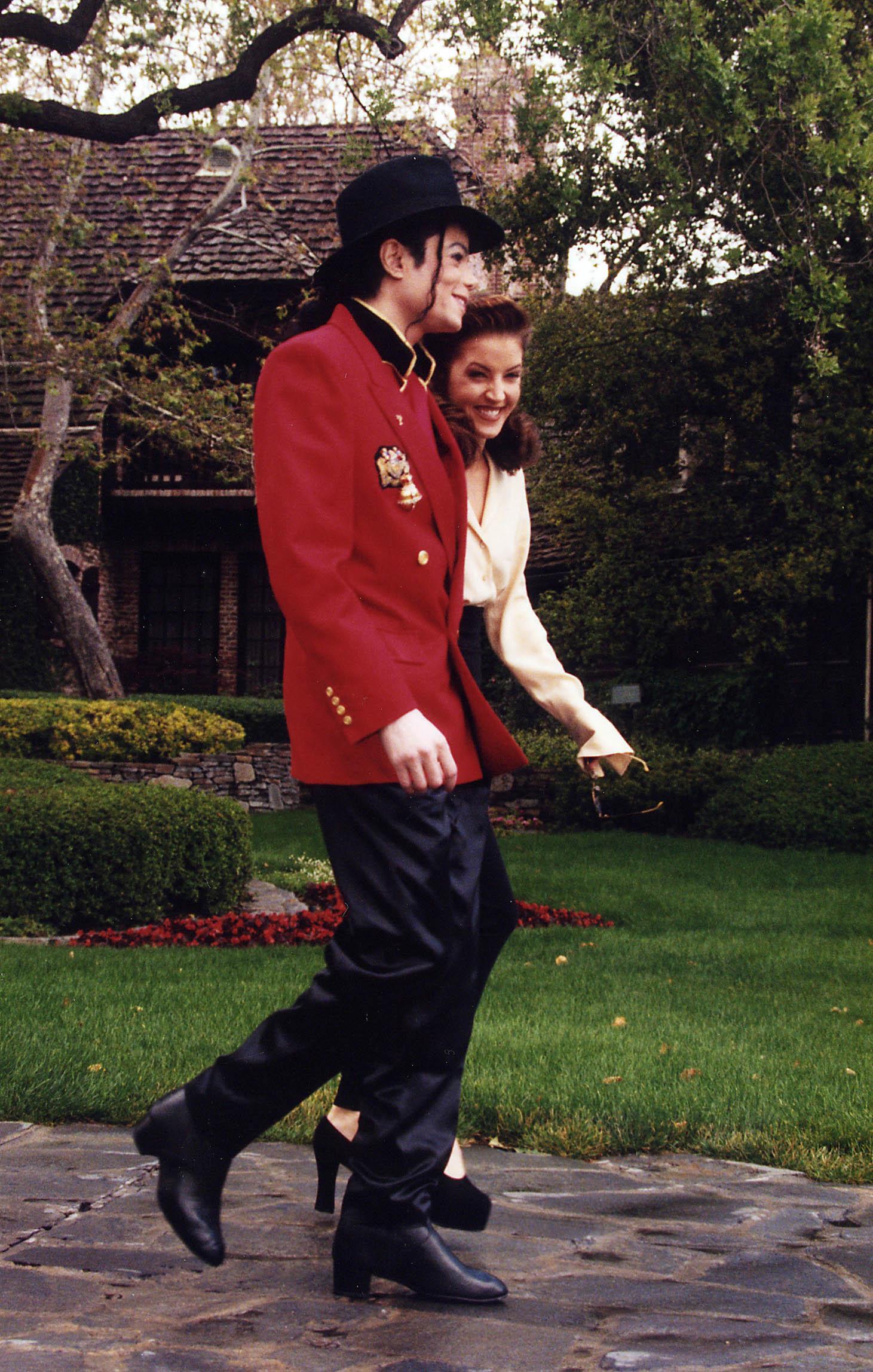 Lisa Marie Presley and Michael Jackson