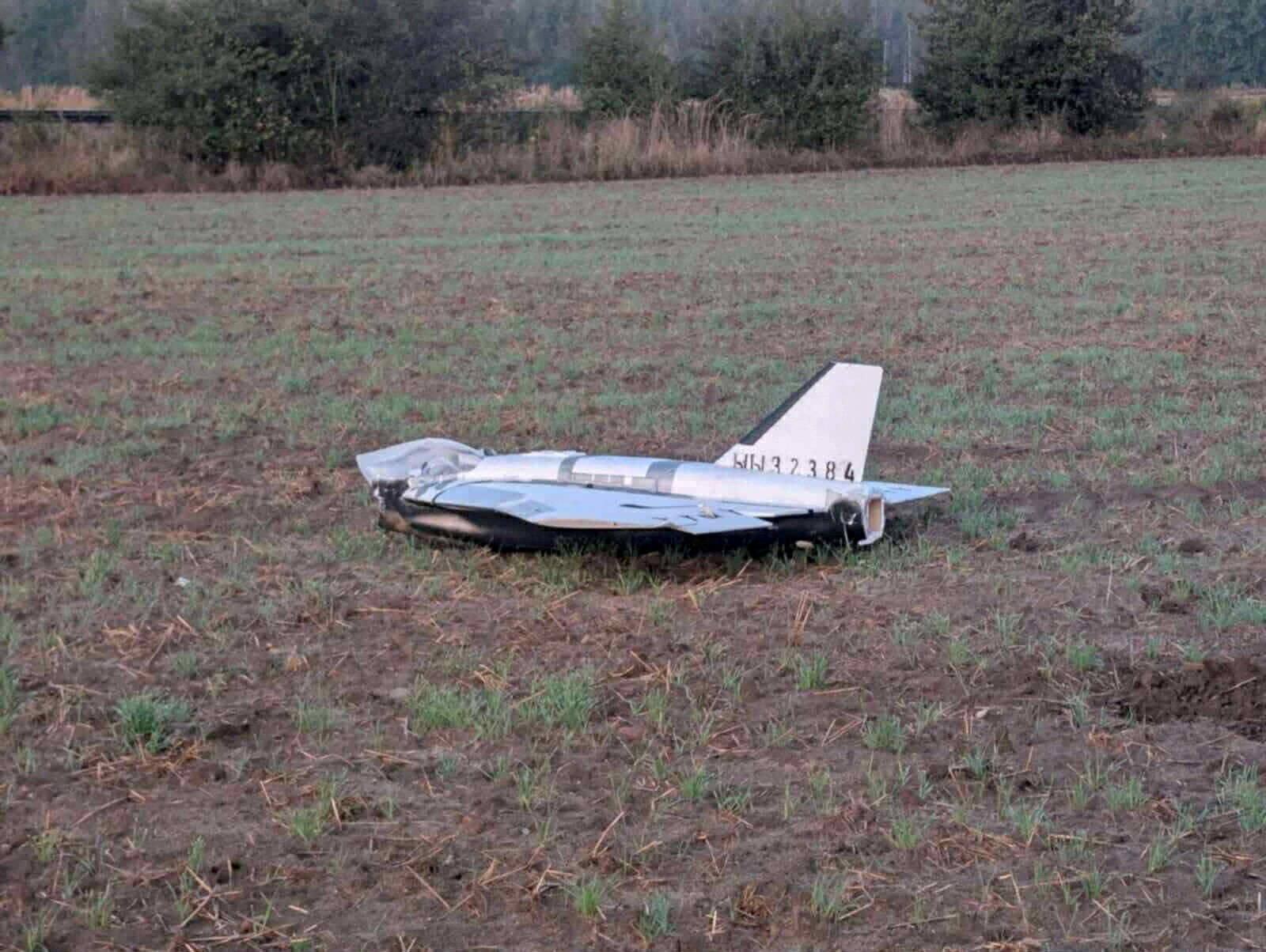 FILE PHOTO: A damaged drone lies after falling in the eastern Polish village of Czosnowka, in this picture obtained from social media, in Czosnowka, Poland, September 10, 2025. Dariusz Stefaniuk/via REUTERS THIS IMAGE HAS BEEN SUPPLIED BY A THIRD PARTY. MANDATORY CREDIT. NO RESALES. NO ARCHIVES. BEST QUALITY AVAILABLE. Verification: Reuters was able to independently verify the location the photos were taken from vegetation and telegraph poles that matched verified media coverage from the area and Street View imagery. Reuters was able to independently verify the date by multiple reports and aftermath footage. Additionally, drone identification number appears in multiple images./File Photo