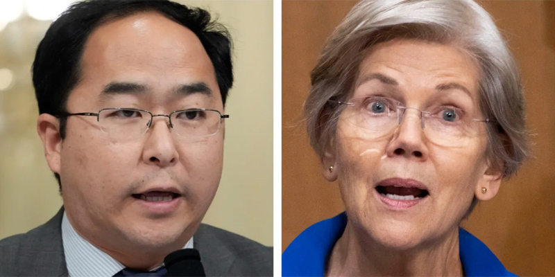 安迪&middot;金（左）和伊丽莎白&middot;沃伦 资料图