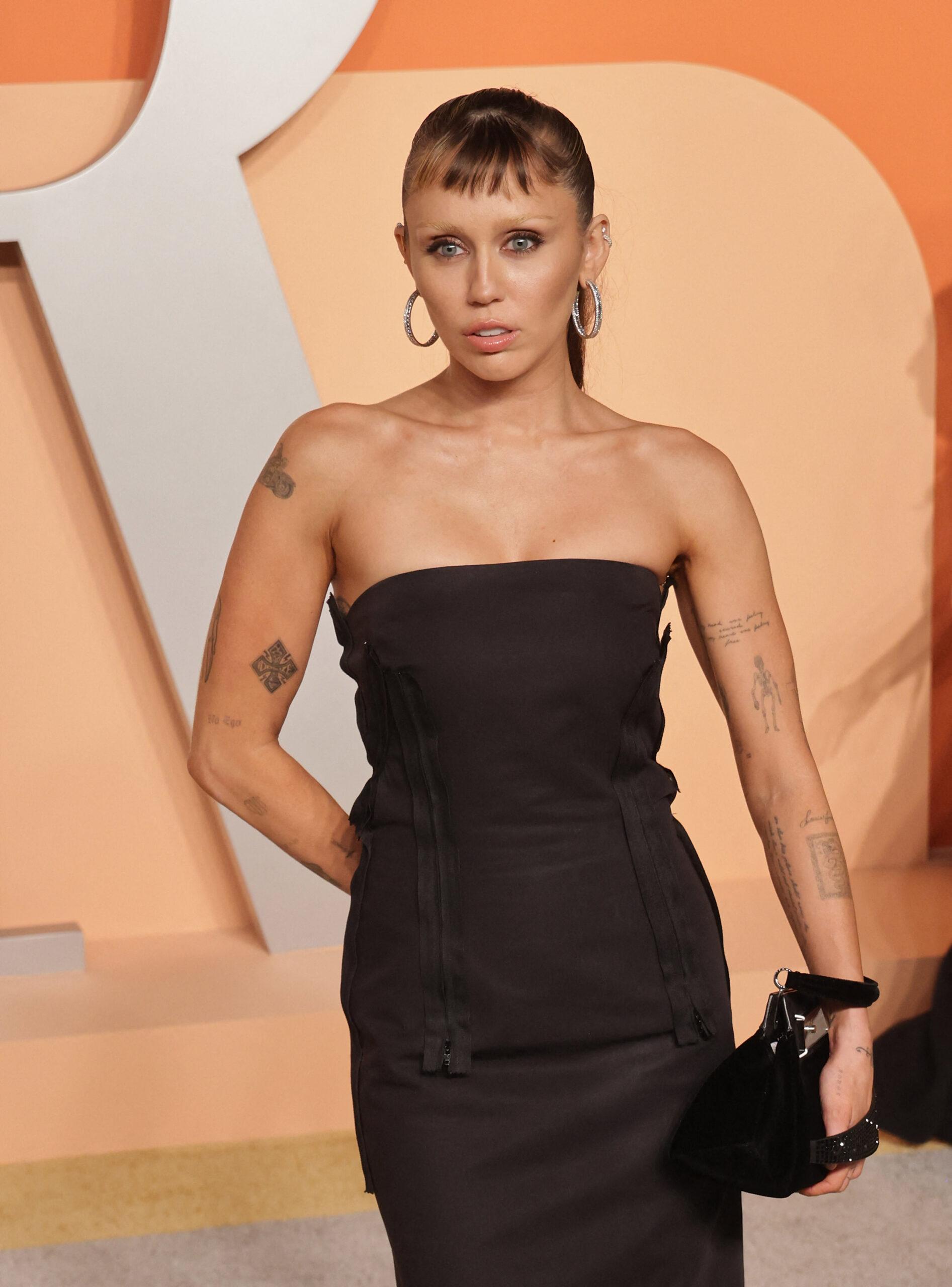 Miley Cyrus at 2025 Vanity Fair Oscar Party