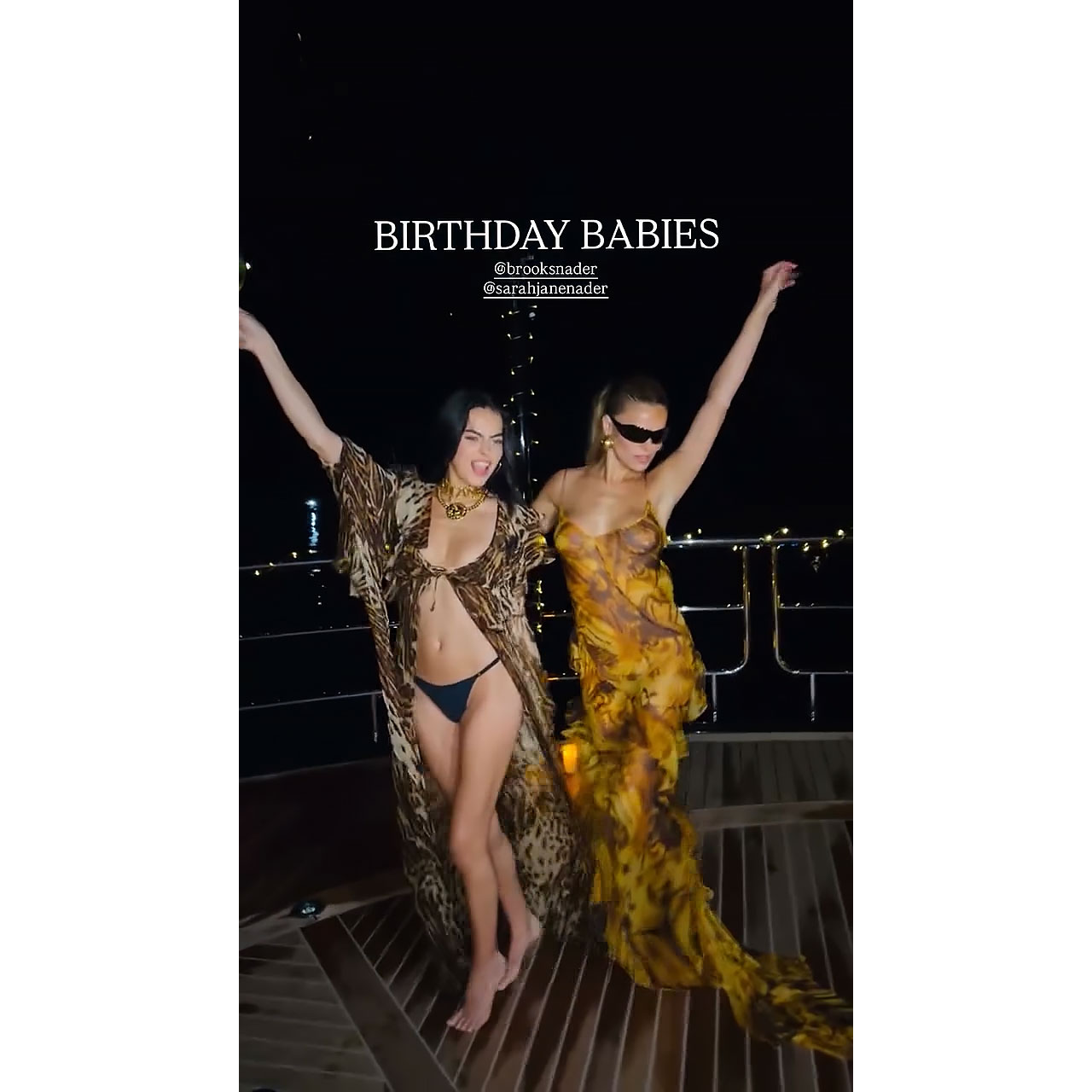 Brooks Nader Parties in Sexy Dress After Suffering Food Poisoning on Flight