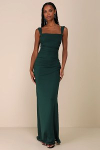 Lulus ruched maxi dress